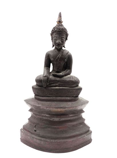 Laos, XVIIIe/XIXe siècle 
Bouddha assis en...