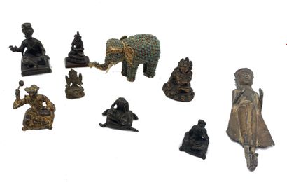EXTREME-ORIENT
Ensemble de neuf miniatures...