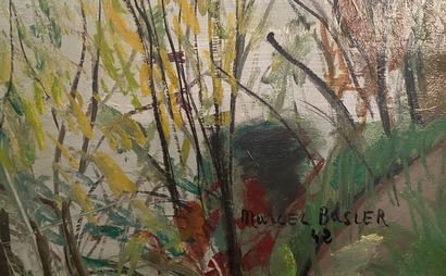 Marcel BASLER (1917-1990)
View of a river...