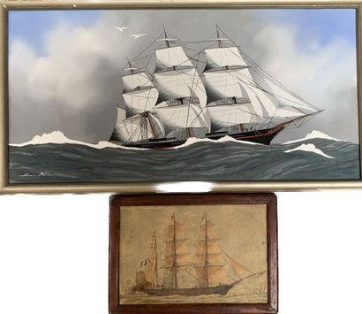 Modern school
Marine
Set including a gouache...