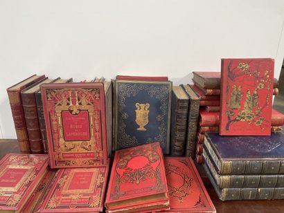 Important lot of volumes on classical literature...