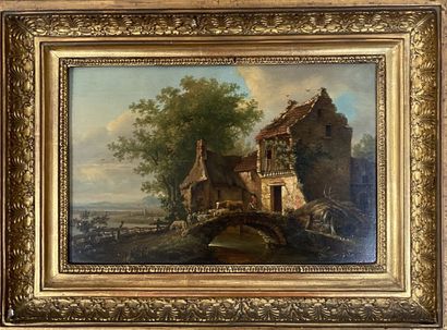 School of the XIXth century
Landscape at...