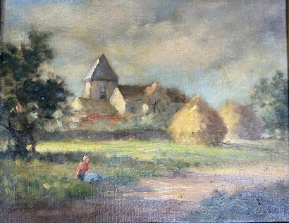 Jacque MONTEIL (1897-1987) 
Landscape with...