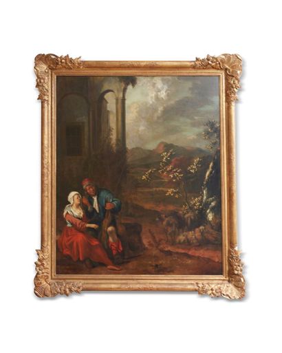 Dutch school of the 19th century
Landscape...