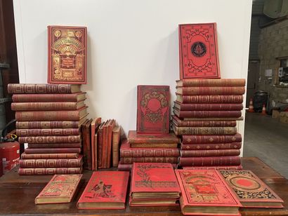 Important lot of volumes including Jules...