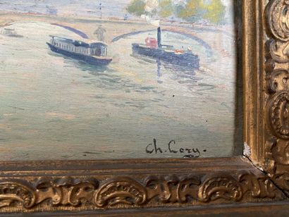Modern school
Landscape with a bridge
Oil...
