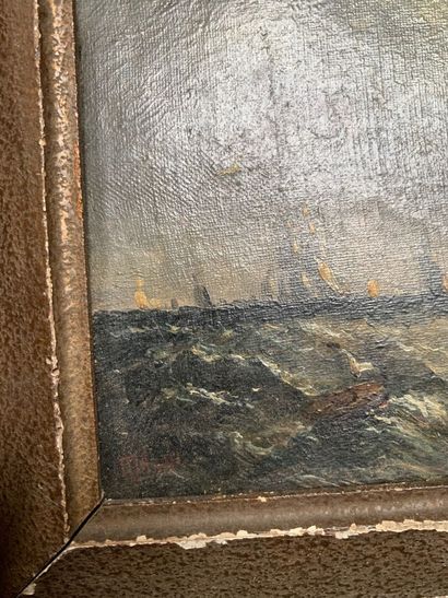 French school of the end of the 19th century
Storm
Two...