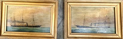 Modern school
Three-masted boats
Two oil...