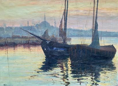 Modern school
View of Istanbul from the Bosphorus
Oil...