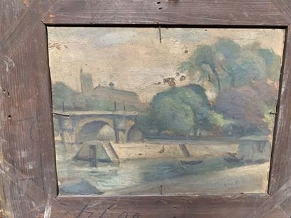 Modern school
Animated park
Oil on panel,...