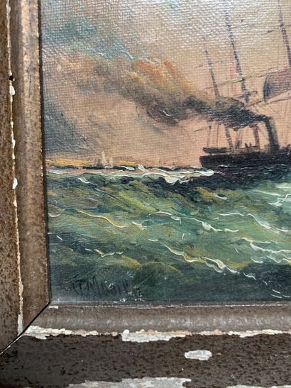 French school of the end of the 19th century
Storm
Two...