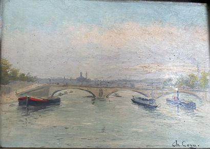 Modern school
Landscape with a bridge
Oil...