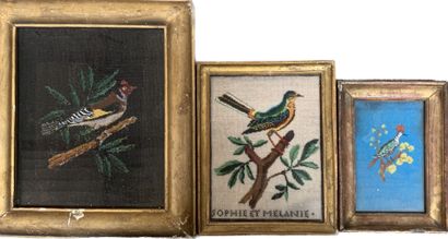 Woven portrait of an elegant man.
19th century
Sight...
