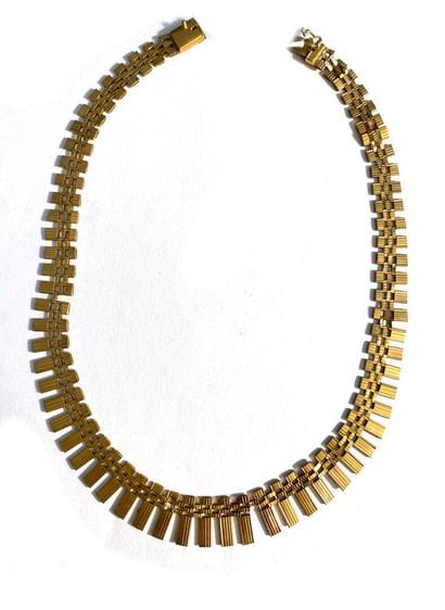 Flexible, articulated NECKLACE in 750 thousandths...