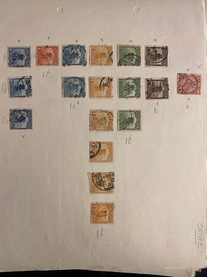 World stamps including France, Russia, Belgium,...