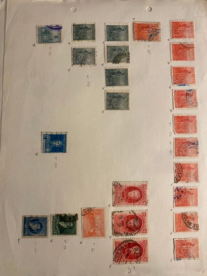 World stamps including France, Russia, Belgium,...