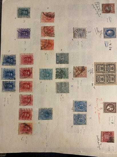World stamps including France, Russia, Belgium,...