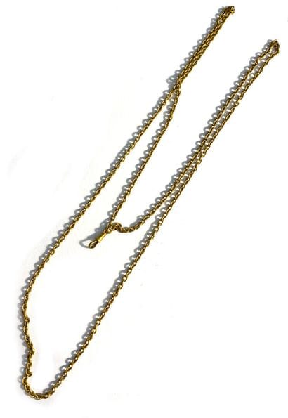 Vest chain in 750 thousandths yellow gold.
Weight:...