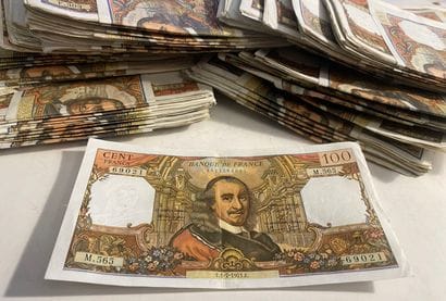 Set of 1300 100 FRANCS CORNEILLE banknotes...