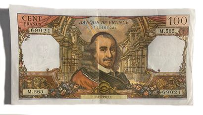 Set of 1300 100 FRANCS CORNEILLE banknotes...