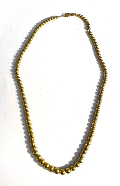 COLLAR in 750-thousandths yellow gold composed...
