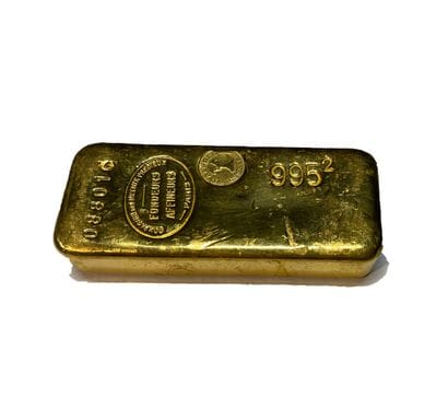 One gold ingot, gross weight 1000.2 g, fine...