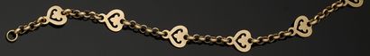 BRACELET articulé en or jaune 750 millièmes...