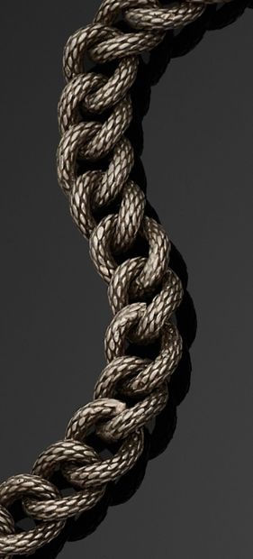 BRACELET articulé en argent 800 millièmes,...