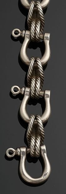 FRED
Bracelet articulé en argent 800 millièmes,...