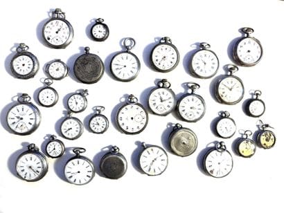 ENSEMBLE de vingt-neuf montres de poche ou...