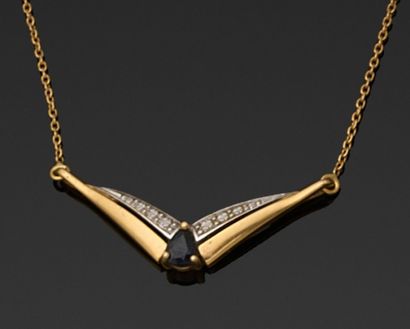 COLLIER articulé en or jaune 750 millièmes...