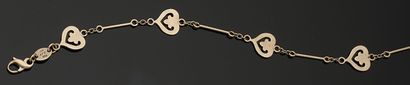 O.J. PERRIN
Bracelet articulé en or gris...