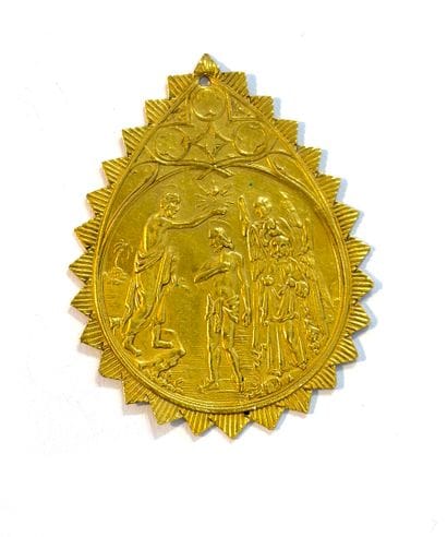 MOTIF de forme goutte en or jaune 750 millièmes...