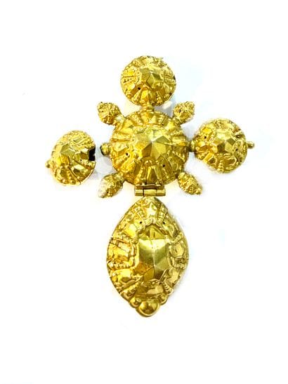 CROIX bosse normande en or jaune 750 millièmes...
