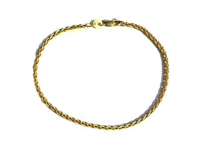 BRACELET articulé en or jaune 750 millièmes,...