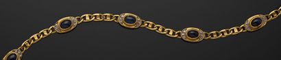 BRACELET articulé en or jaune 750 millièmes,...