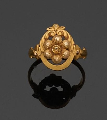 BAGUE en or jaune 750 millièmes amati, le...