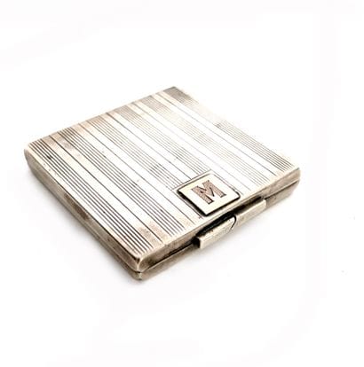 POUDRIER in silver 800 thousandths, applied...