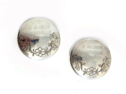 SET of three 925 thousandths silver boxes,...