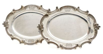 SET of two 925-thousandths silver serving...