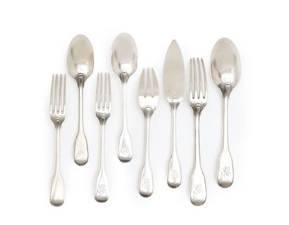 PART OF A 925-thousandths silver dinner service,...