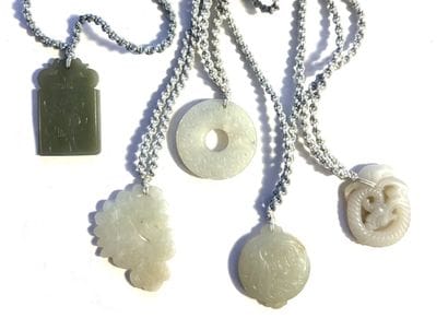 SET of five twisted cordonet necklaces each...