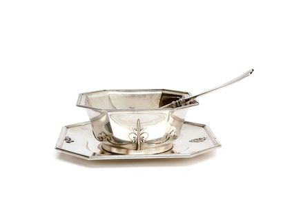 SAUCIERE, its display stand and spoon in...