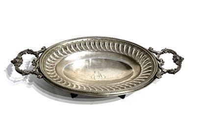 Bread BOWL in silver 800 thousandths, resting...