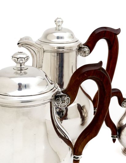 TEA and coffee service in silver 925 thousandths,...