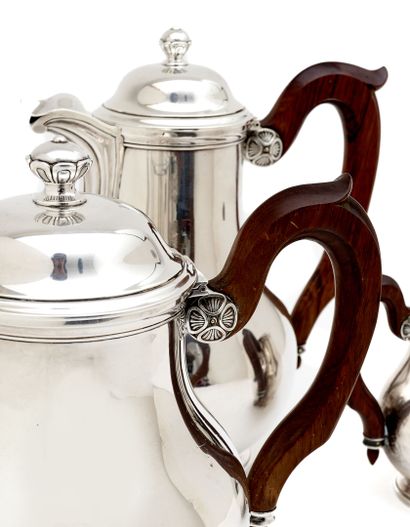 TEA and coffee service in silver 925 thousandths,...