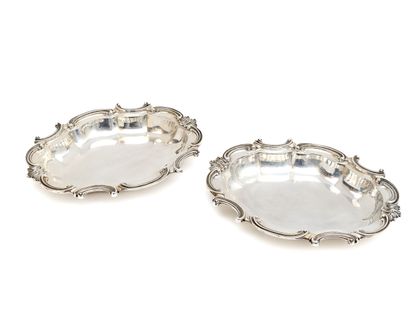 SET of two 925-thousandths silver serving...