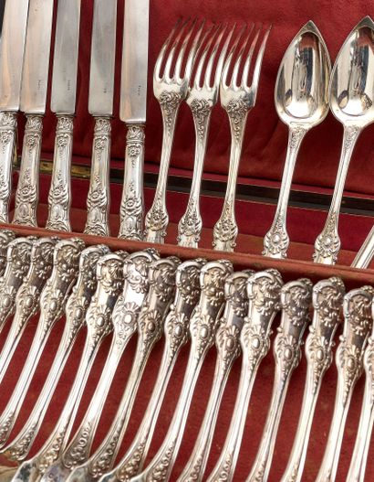 925-thousandths silver MENAGERE SET, with...