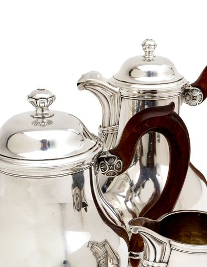 TEA and coffee service in silver 925 thousandths,...