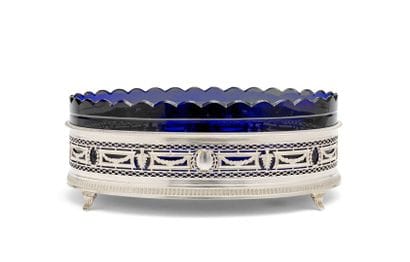 JARDINIERE in silver 925 thousandths, oval...